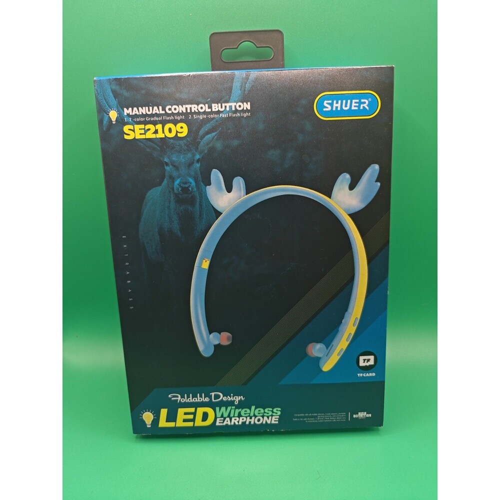 Shure Se20109 L E D Wireless Earphones Foldable Design